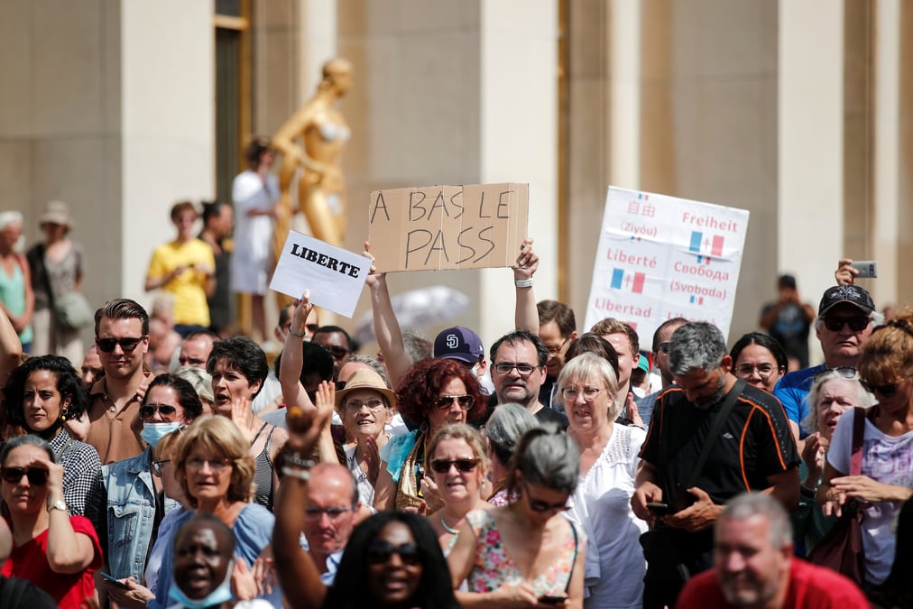 France: nouveau samedi de manifestation contre le pass sanitaire