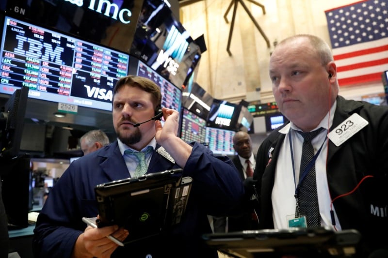 Les marches americains en recul