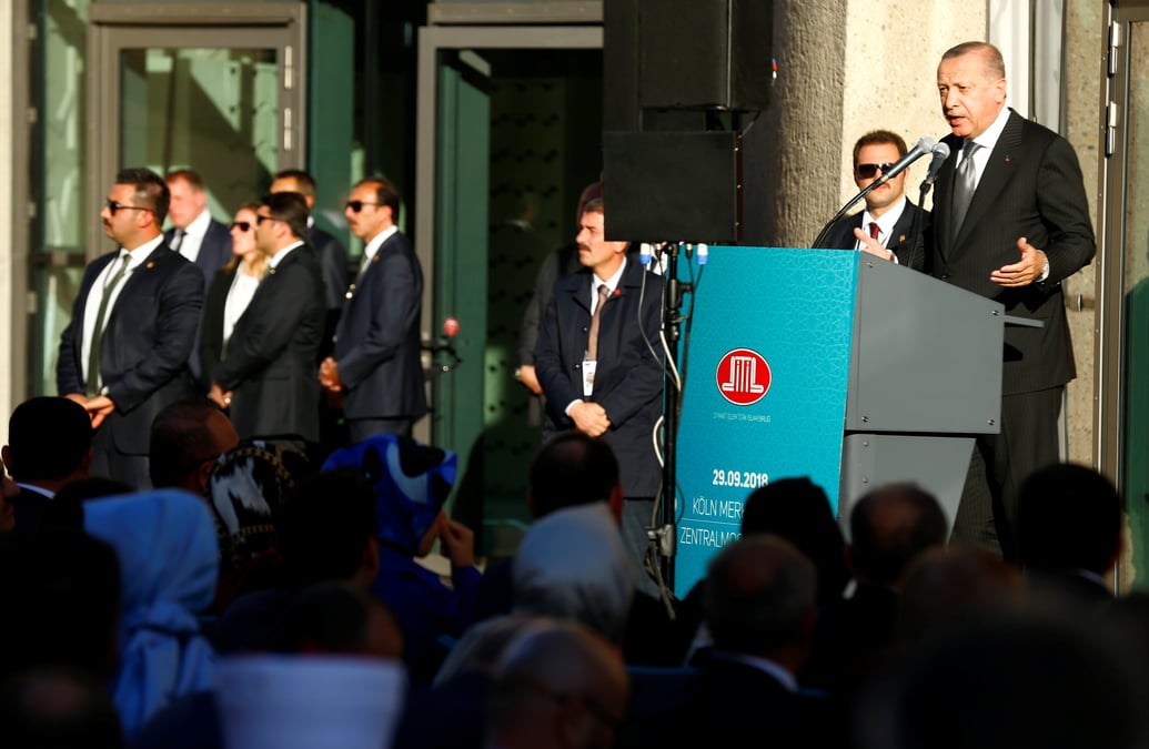 Erdogan acheve a cologne une visite en allemagne