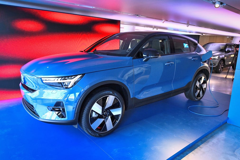 Volvo presente sa nouvelle voiture electrique volvo c40 recharge, a stockholm