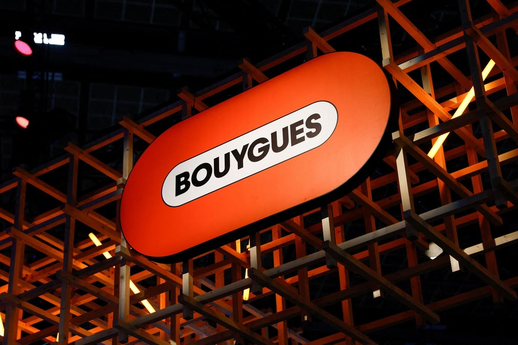 Photo d'archives du logo de bouygues