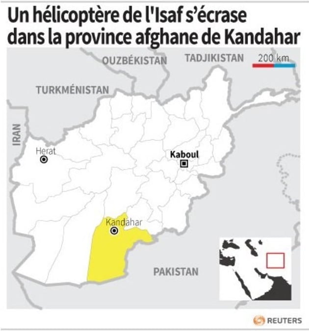 Un hélicoptère de l'Isaf s'écrase en Afghanistan, cinq morts