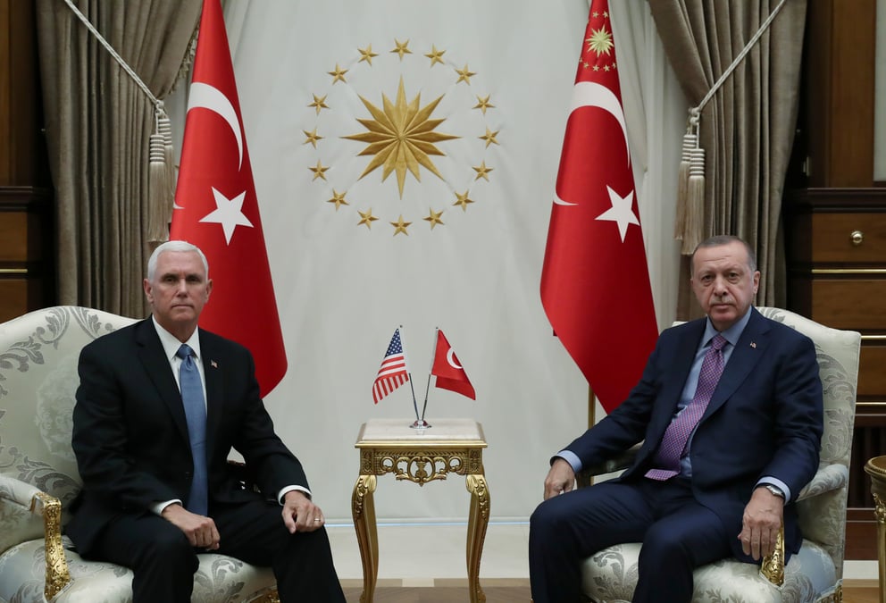 Syrie: mike pence en turquie pour tenter de faire ceder erdogan