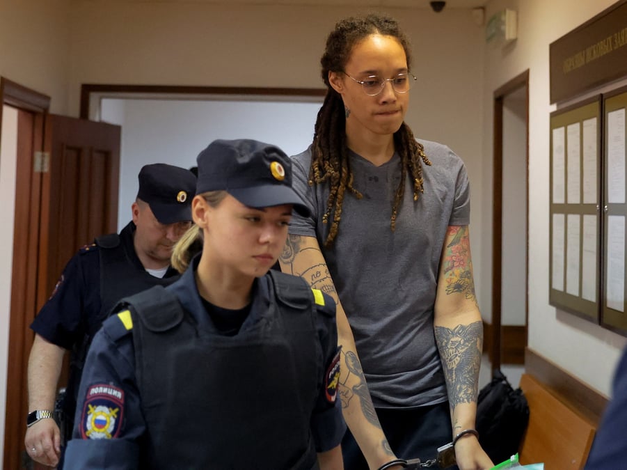 Neuf ans et demi de prison requis contre brittney griner en russie