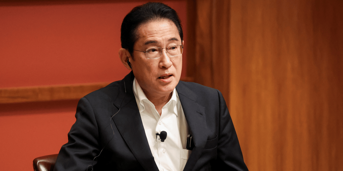 Le premier ministre japonais fumio kishida