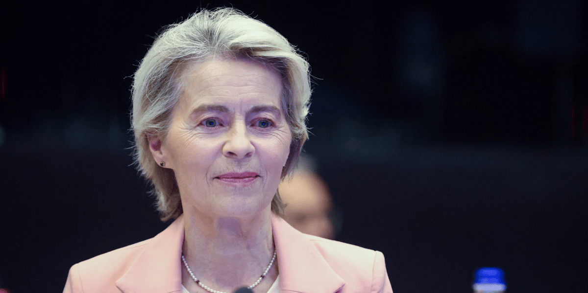 Ursula von der leyen, presidente de la commission europeenne, rencontre la conference des presidents du parlement europeen a strasbourg