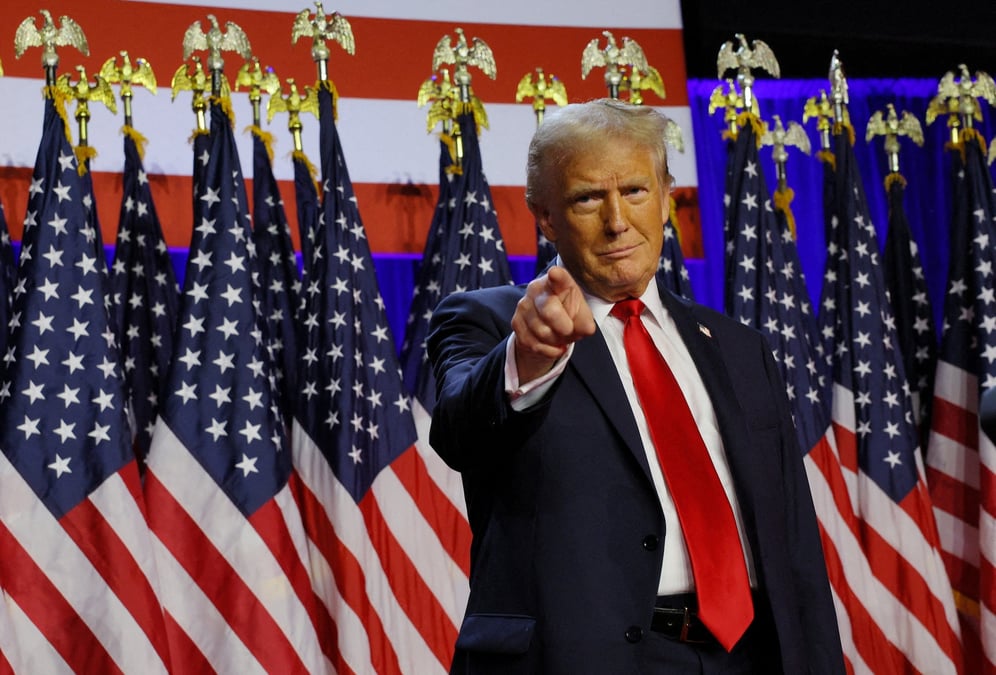 Donald trump lors de son rassemblement a west palm beach