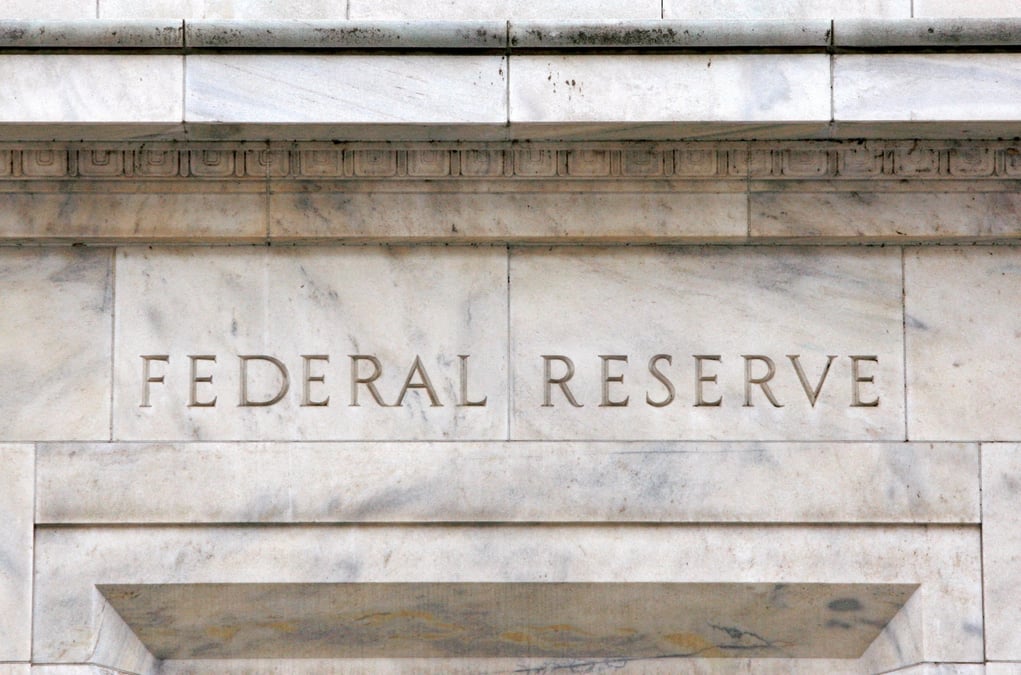 Photo d'archives : le batiment de la reserve federale americaine est photographie a washington