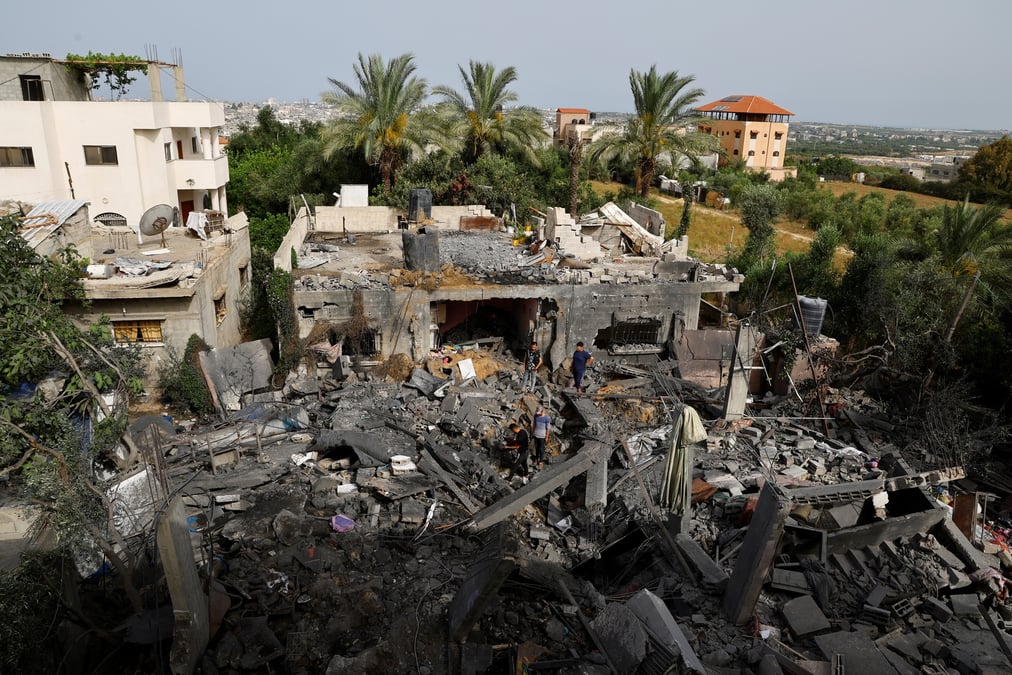 Consequences des frappes israeliennes meurtrieres dans le nord de la bande de gaza