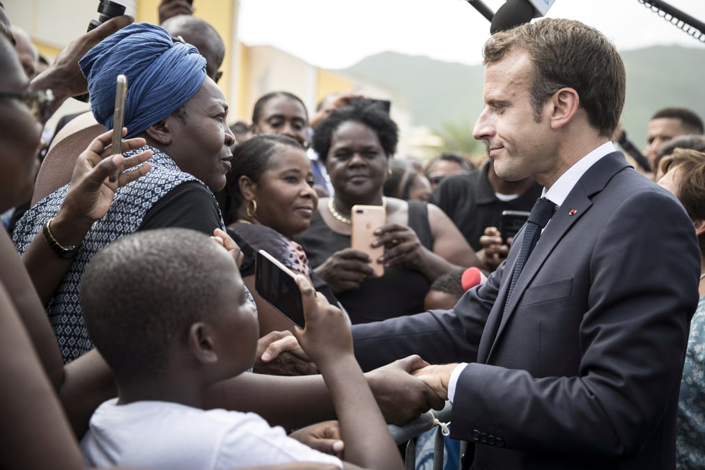 France: colere de macron a saint-martin, un an apres irma