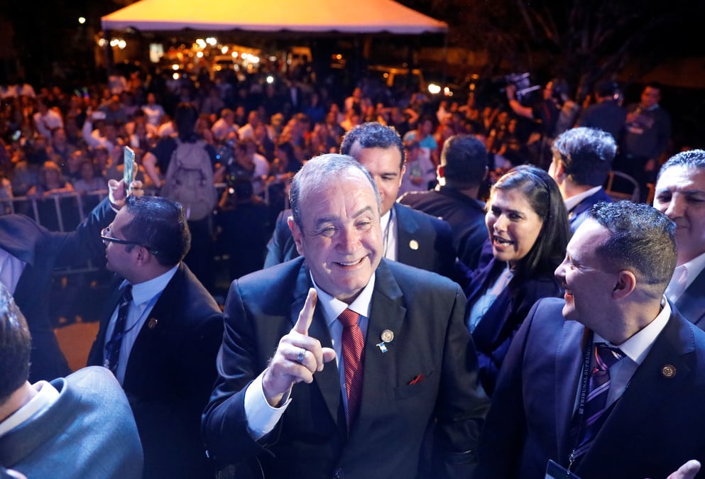 Le candidat conservateur vainqueur de la presidentielle au guatemala