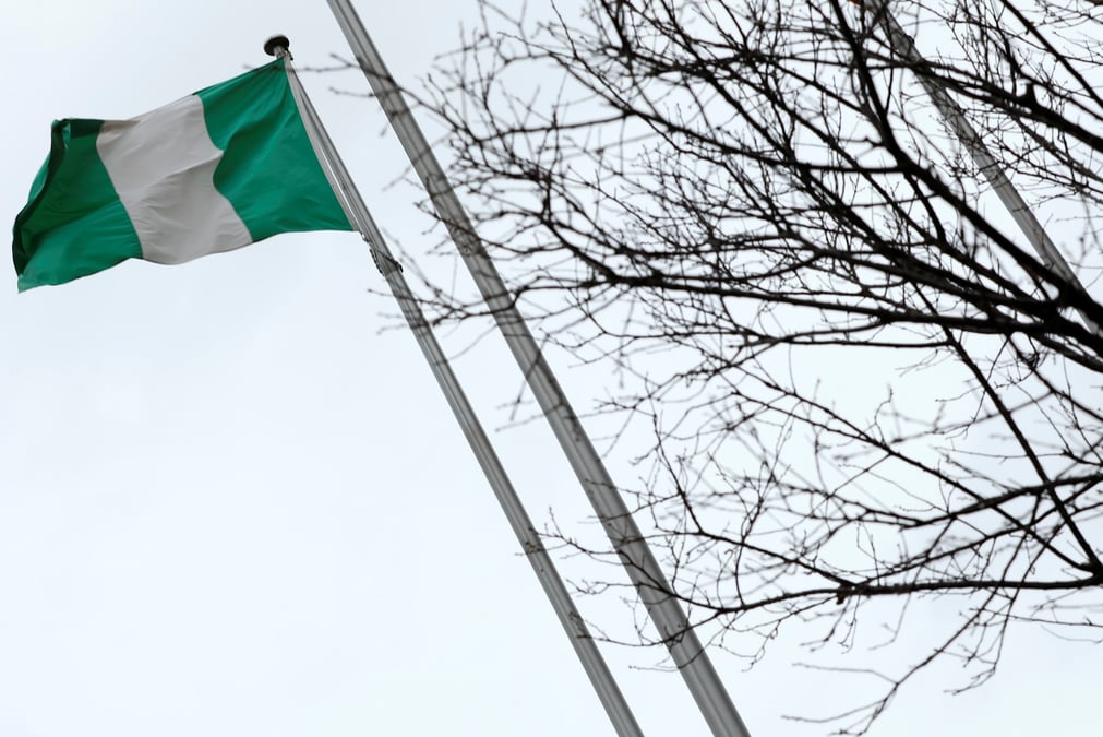 Le drapeau national nigerian