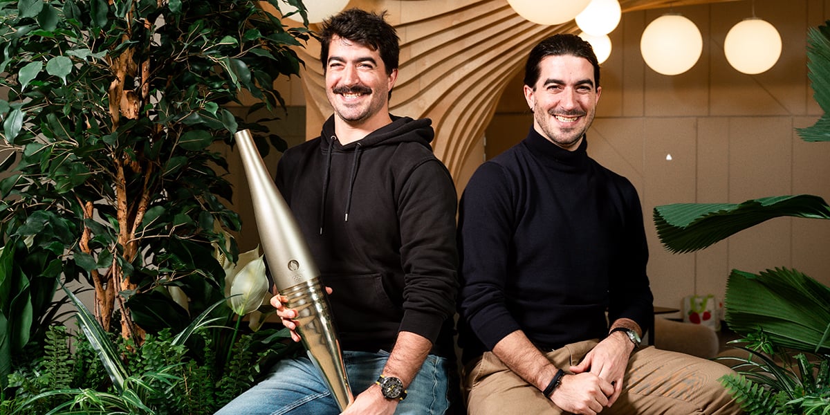 Mathieu et Romain Caubin à Aubervilliers, le 18 avril.