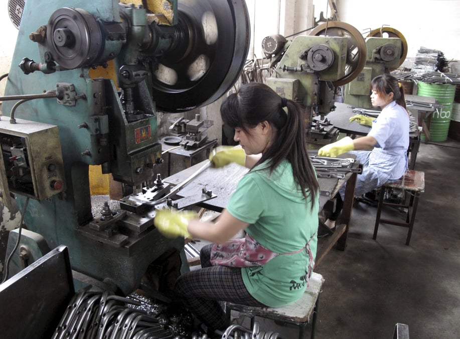 La baisse des commandes pese sur le secteur manufacturier chinois