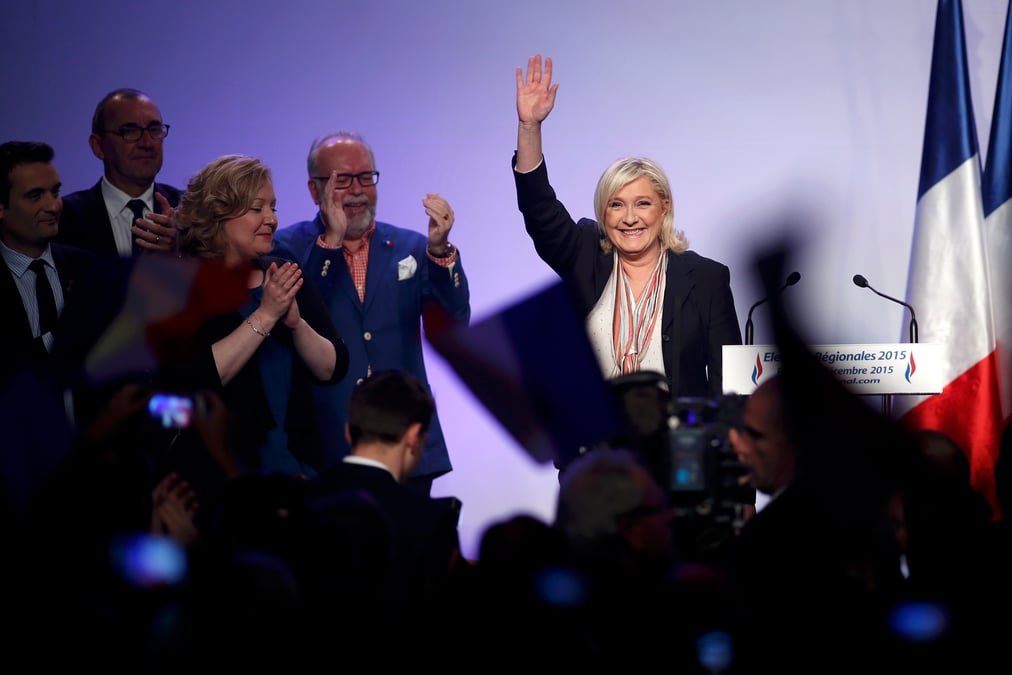 Marine le pen appelle a faire mentir les sondages lors du second tour des regionales