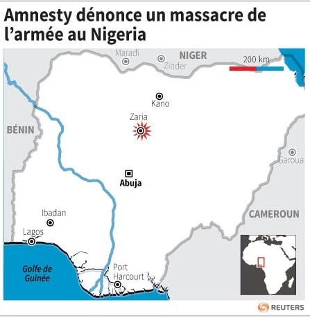 Amnesty denonce un massacre de l'armee au nigeria