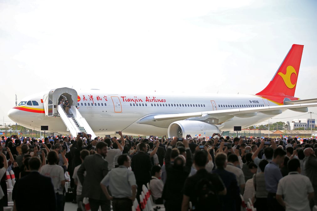 Chine: airbus inaugure son centre de finition pour l'a330