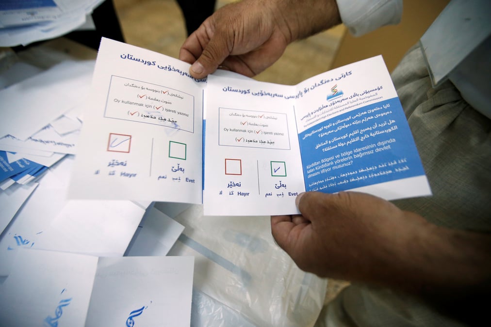 Forte participation au referendum du kurdistan irakien