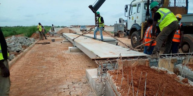 pont benin chantier