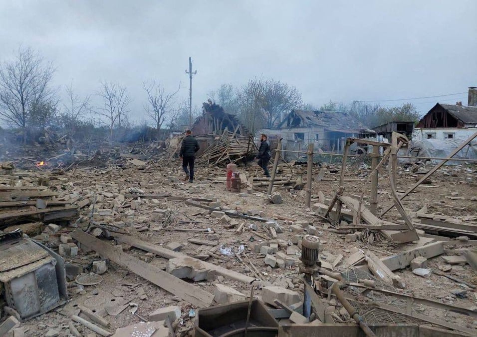 Consequences d'une frappe militaire russe a pavlohrad