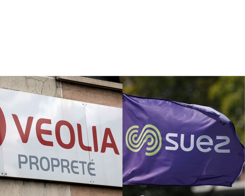 Collage photos Veolia / Suez