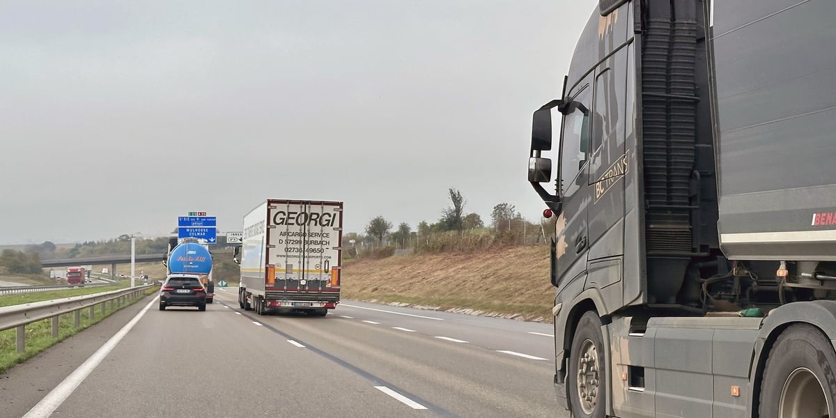 Avec l'écotaxe alsacienne, la collectivité prélèverait 15 centimes d'euro pour chaque kilomètre parcouru par un poids lourd de plus de 7,5 tonnes.