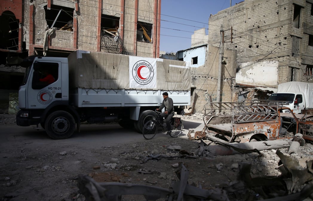 La ghouta orientale coupee en deux