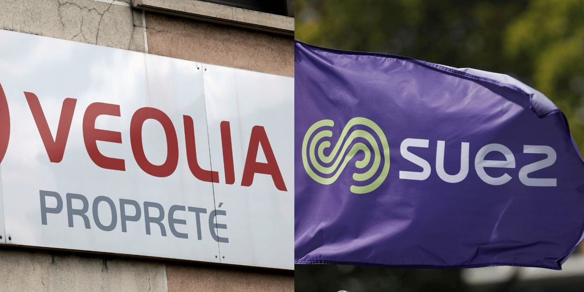 Collage photos Veolia / Suez