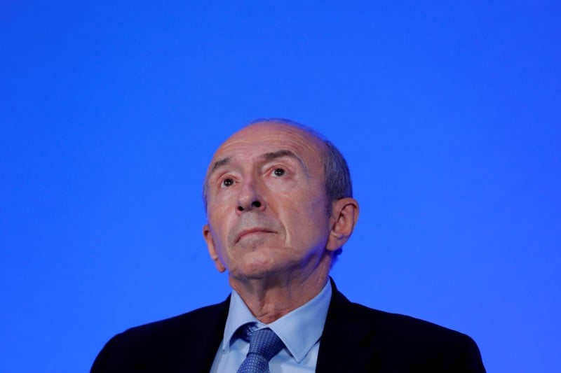 Collomb defend "une reponse durable" a la menace terroriste