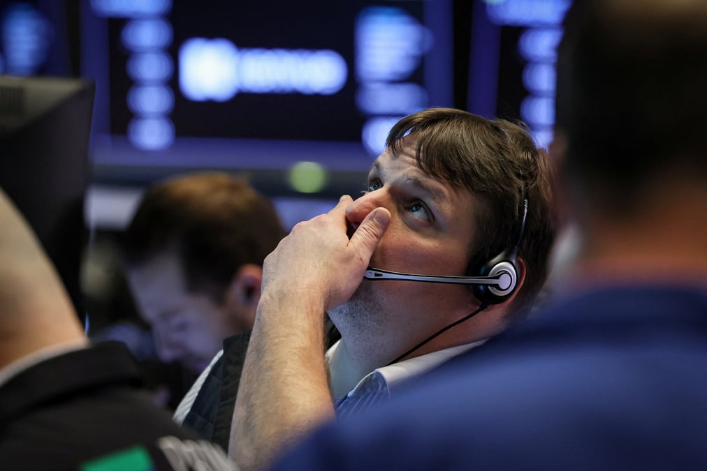 Les traders de la bourse de new york, aux etats-unis