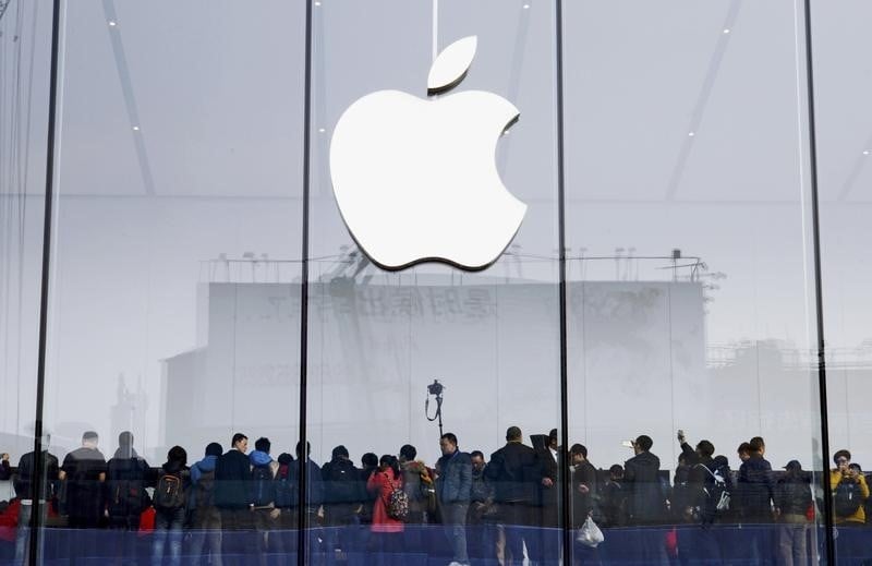 Apple monte en bourse apres l'annonce de bonnes performances en chine