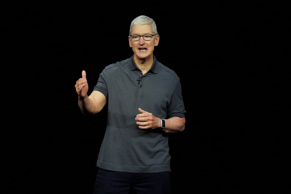 Photo du directeur general d'apple tim cook