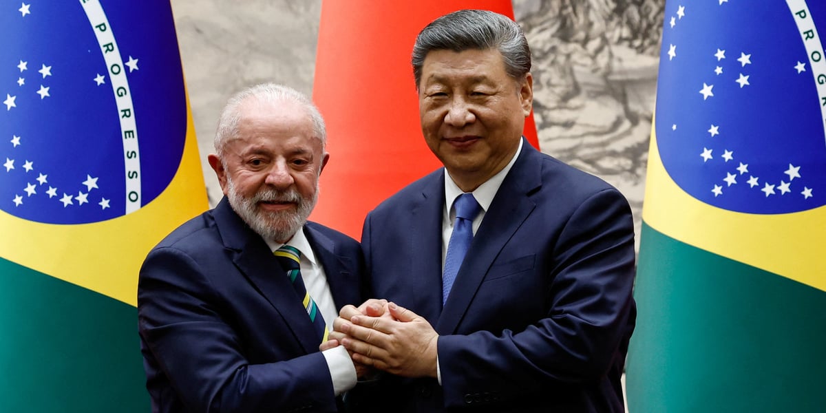 Le président chinois Xi Jinping rencontre le président brésilien Luiz Inacio Lula da Silva à Pékin ce mardi.