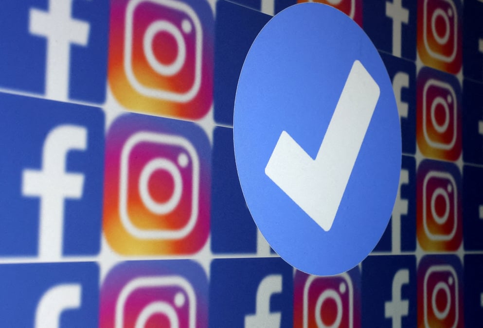 Photo d'illustration des logos de facebook et d'instagram