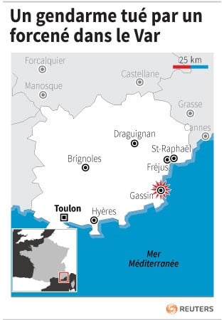 Un gendarme tue par un forcene dans le var