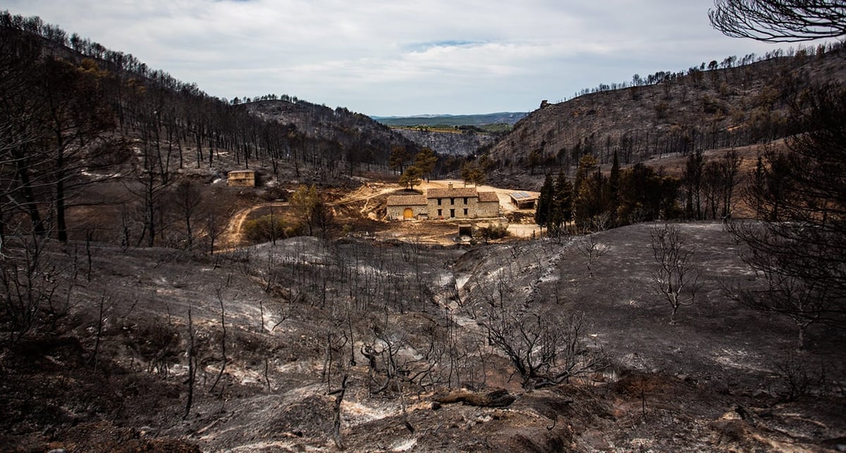Le village de Saint-Laurent-de-la-Cabrerisse a été particulièrement touché par les incendies dans l'Aude.