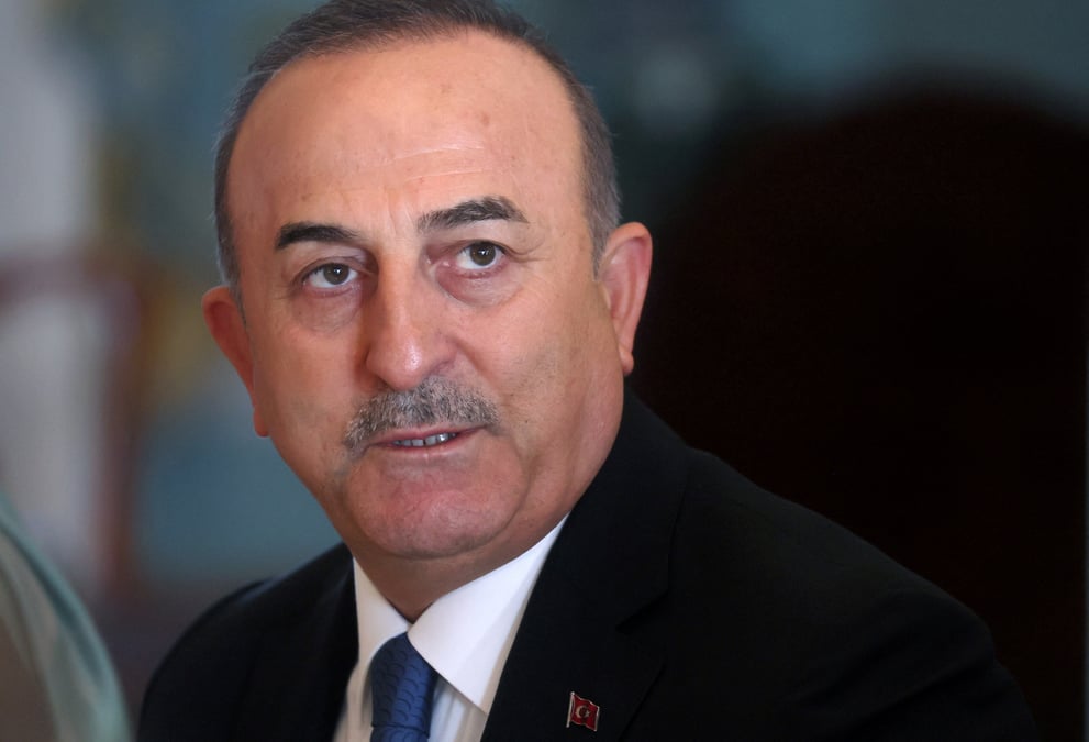 Le ministre turc des affaires etrangeres mevlut cavusoglu a washington, etats-unis