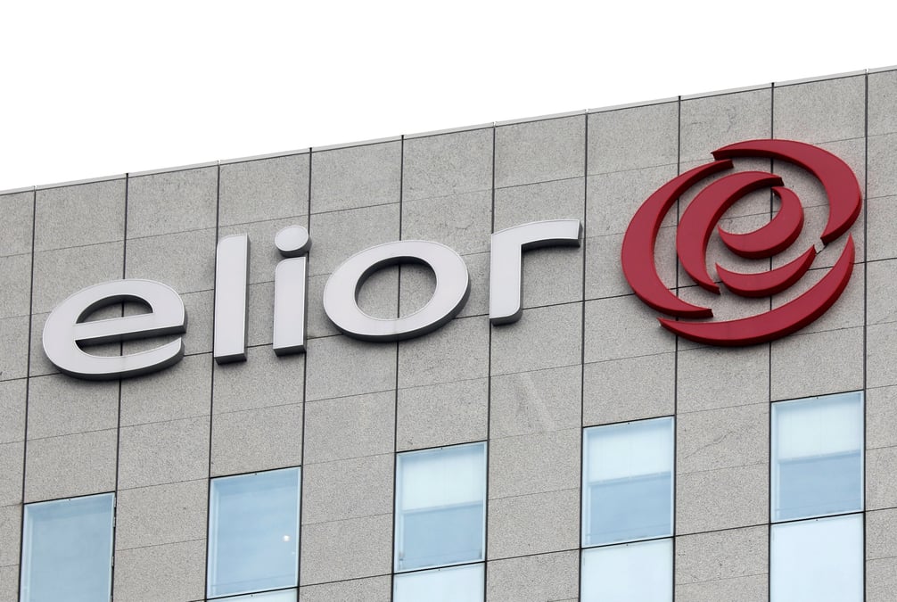 Le logo d'elior au sommet du siege de la societe