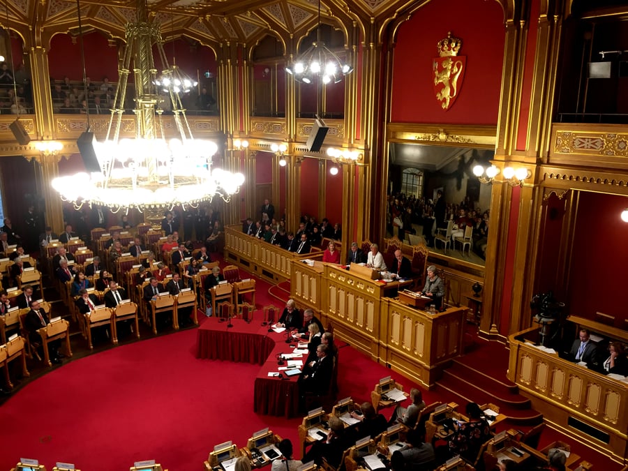 Constitution d'une coalition de gouvernement en norvege