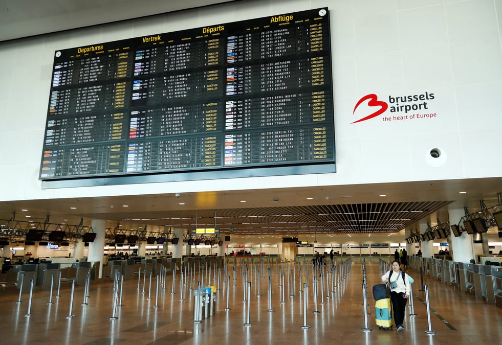 L'espace aerien belge ferme en raison d'une greve des controleurs