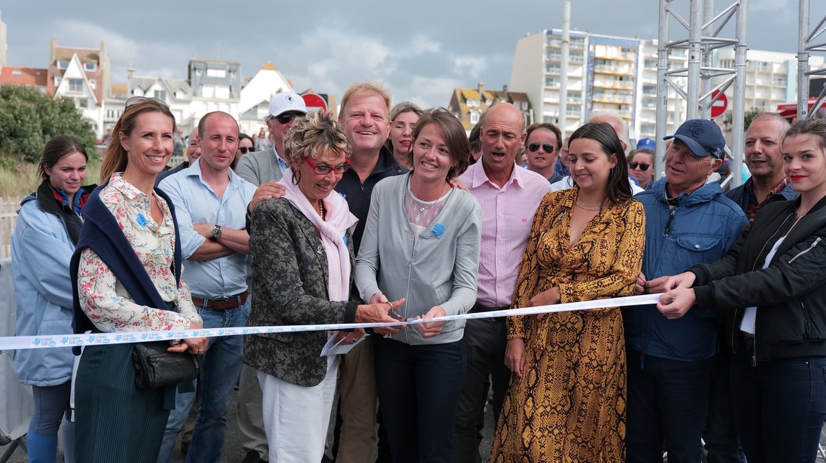 L'inauguration du village de la "fab", le lundi 12 août au Touquet.