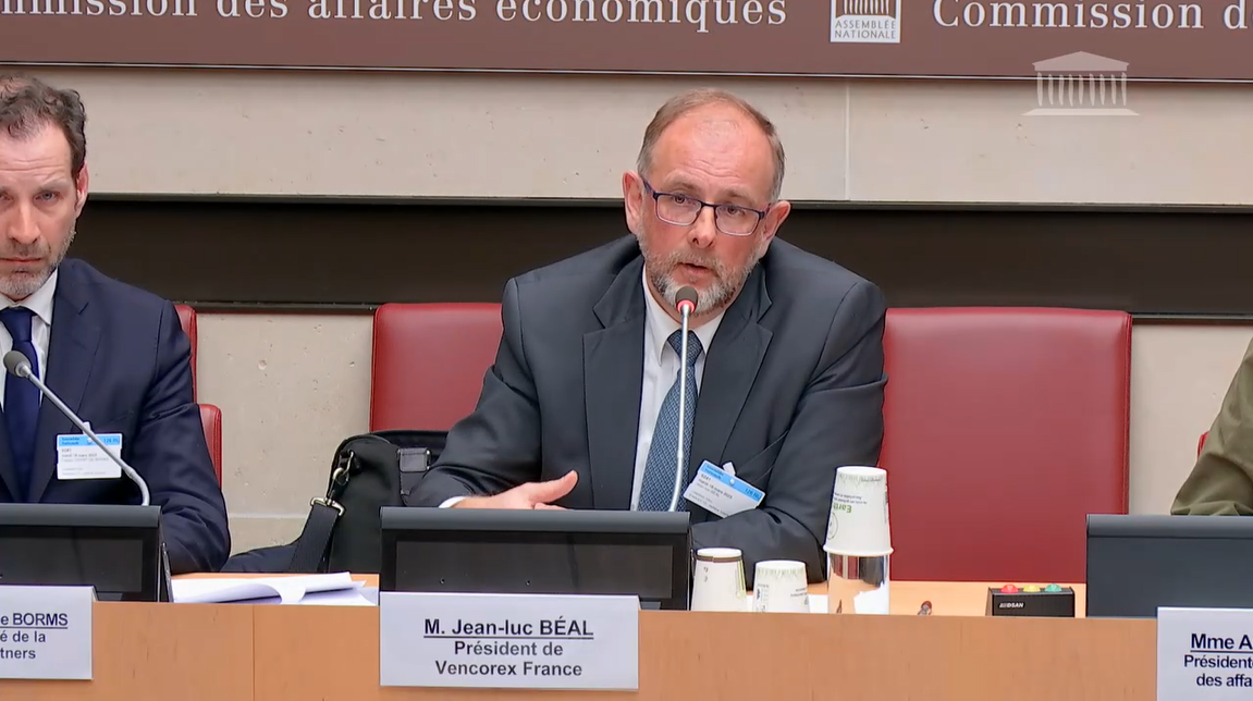 Jean-Luc Béal, président de Vencorex France, était auditionné par les députés de la Commission des affaires économiques de l'Assemblée nationale, le mardi 18 mars 2025.