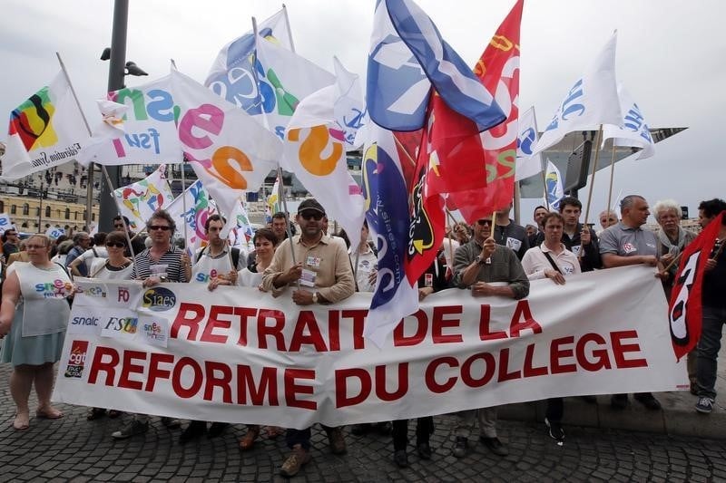 Nouvelle mobilisation contre la reforme du college
