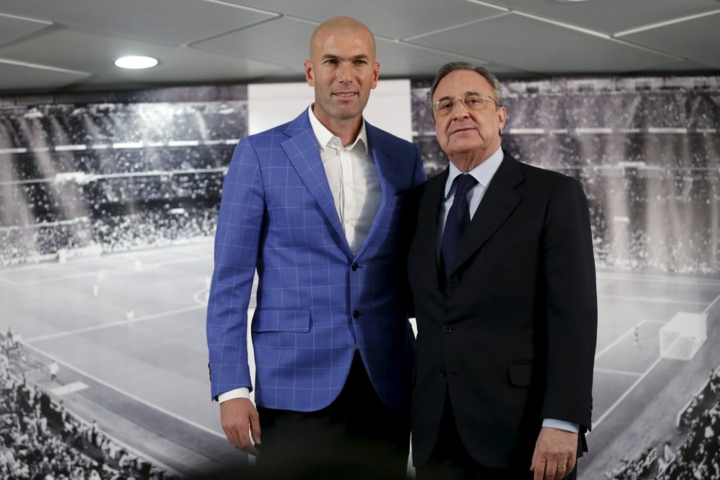 Zinedine zidane entraineur du real