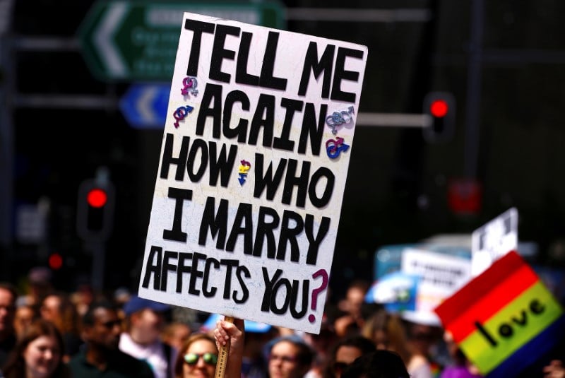 Des milliers de manifestants pour le mariage gay en australie