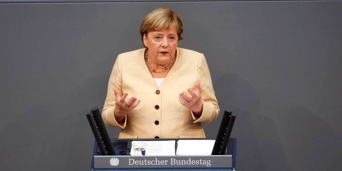 Allemagne: merkel appelle a soutenir les conservateurs, au plus bas dans les sondages
