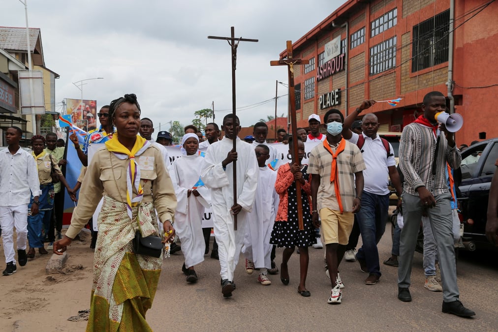 Photo d'archives : marches nationales contre la violence dans l'est de la rdc
