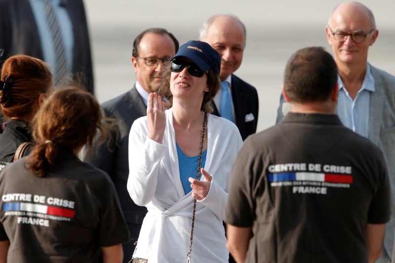 L'ex-otage isabelle prime est en france