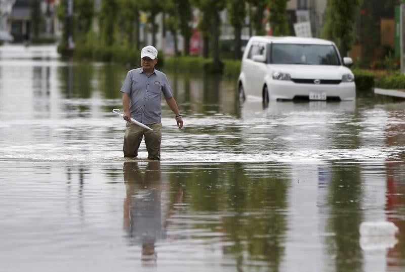 Inondations au japon
