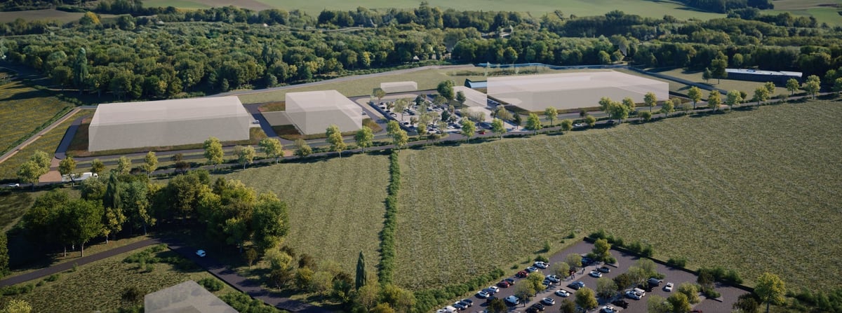 Vue de la future plateforme industrielle de Jimmy au Creusot (Saône-et-Loire)